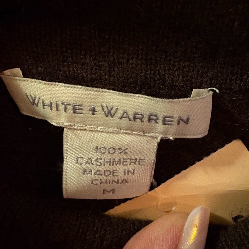 White + Warren 100% Cashmere A-Line Skirt Truffle Heather NWT Size M $198 Retail - Picture 3 of 13